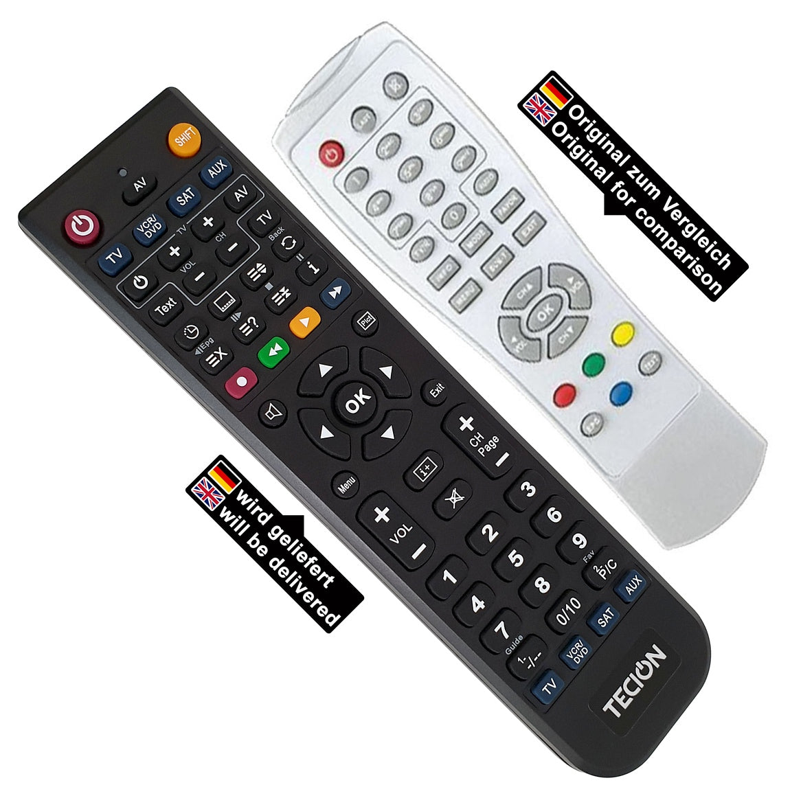 Tecion Fernbedienung für Skymaster DX7 DX 7 DX8 DX6 DT44 19640 DXM 520 RCT 3 19640 21005060 DT 44 DT44 DX 6 DX 7 DX 8 DX6 DX7 DX8 DXM 520 DXM520 NV...