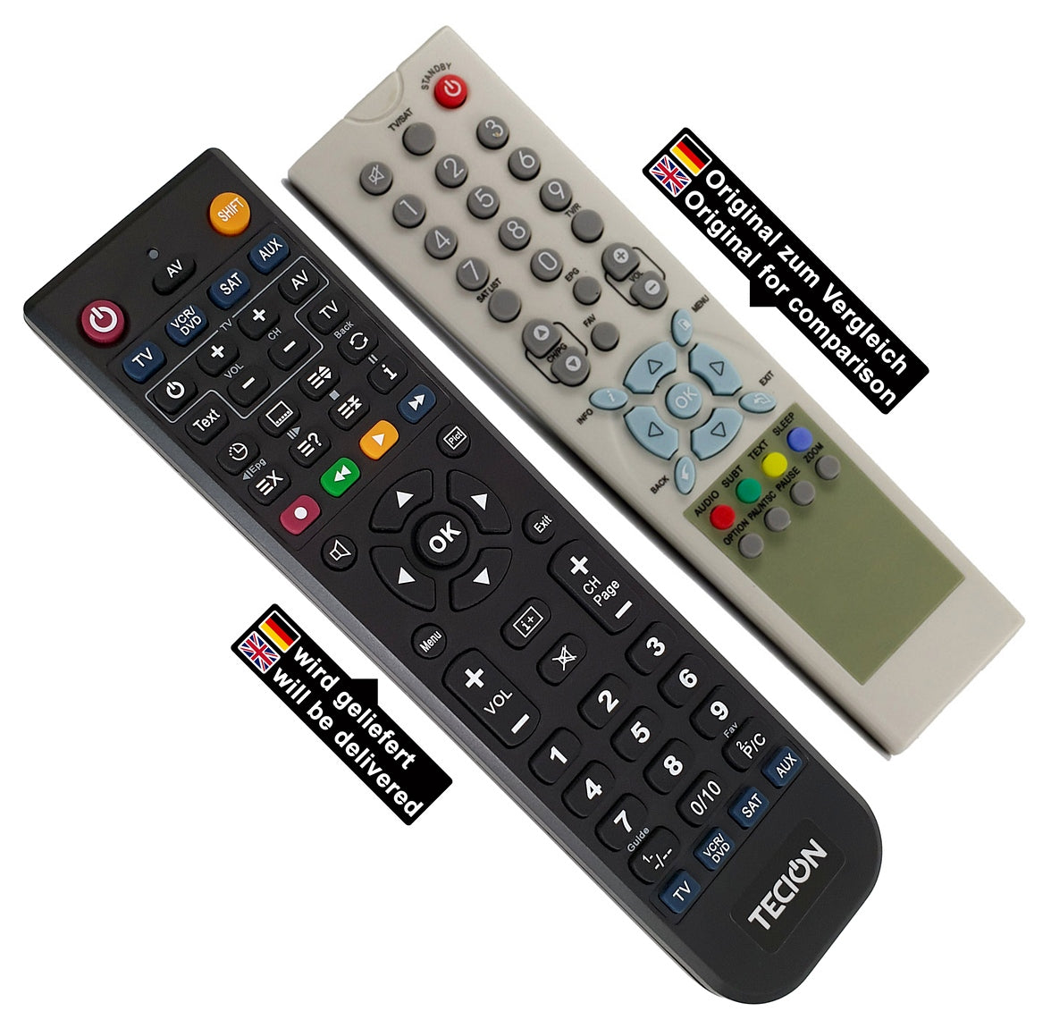 Tecion Fernbedienung für Koscom DTR 4000 DTR 4510 PVR 5910 PVR 5950-R PVR 5970 VFD PVR 5970 VFD 160 GB PVR 5970 VFD 250 GB PVR 5970 VFD 320 GB PVR ...