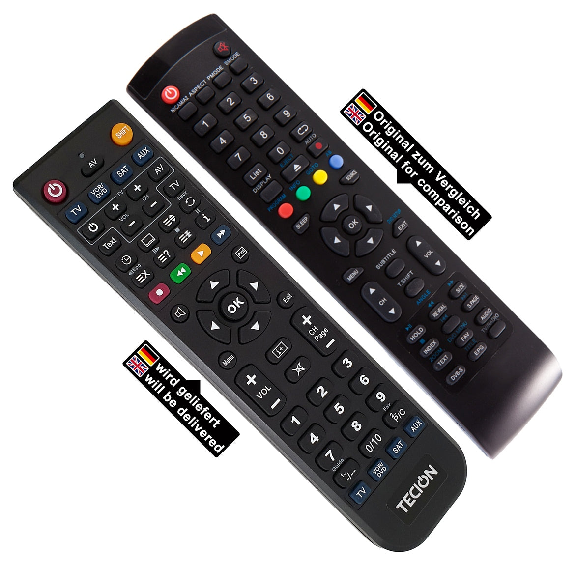 Tecion Fernbedienung für DYON Delta 24 Enter 32 pro Enter 48 pro