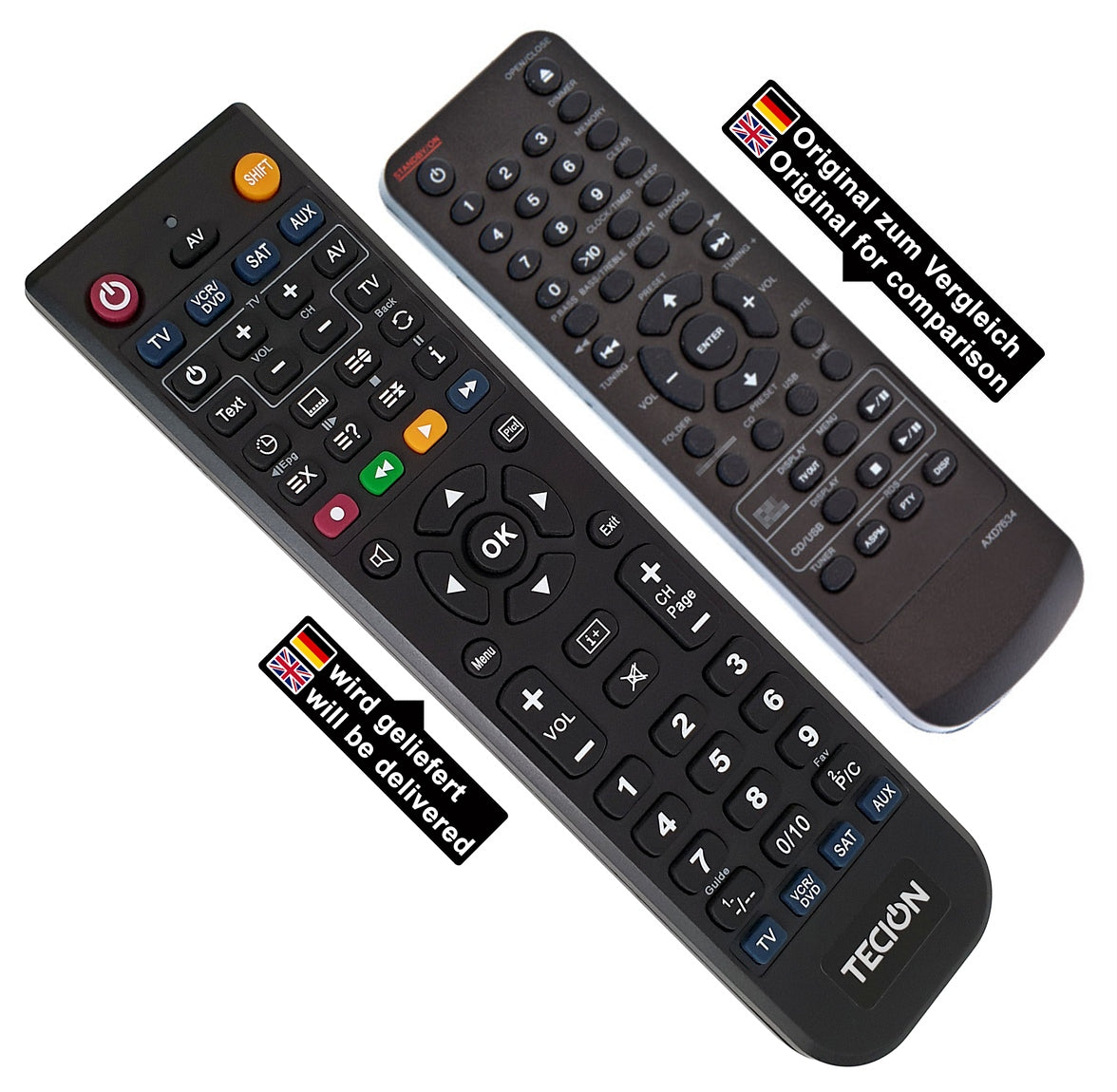 Tecion Fernbedienung für Pioneer AXD7634 X-HM10-K/-S X-HM20