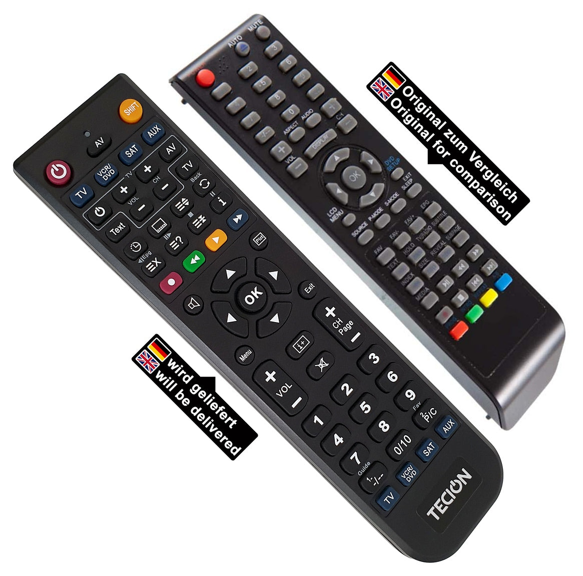 Tecion Fernbedienung für Jay-Tech, JTC TV821D TV824D