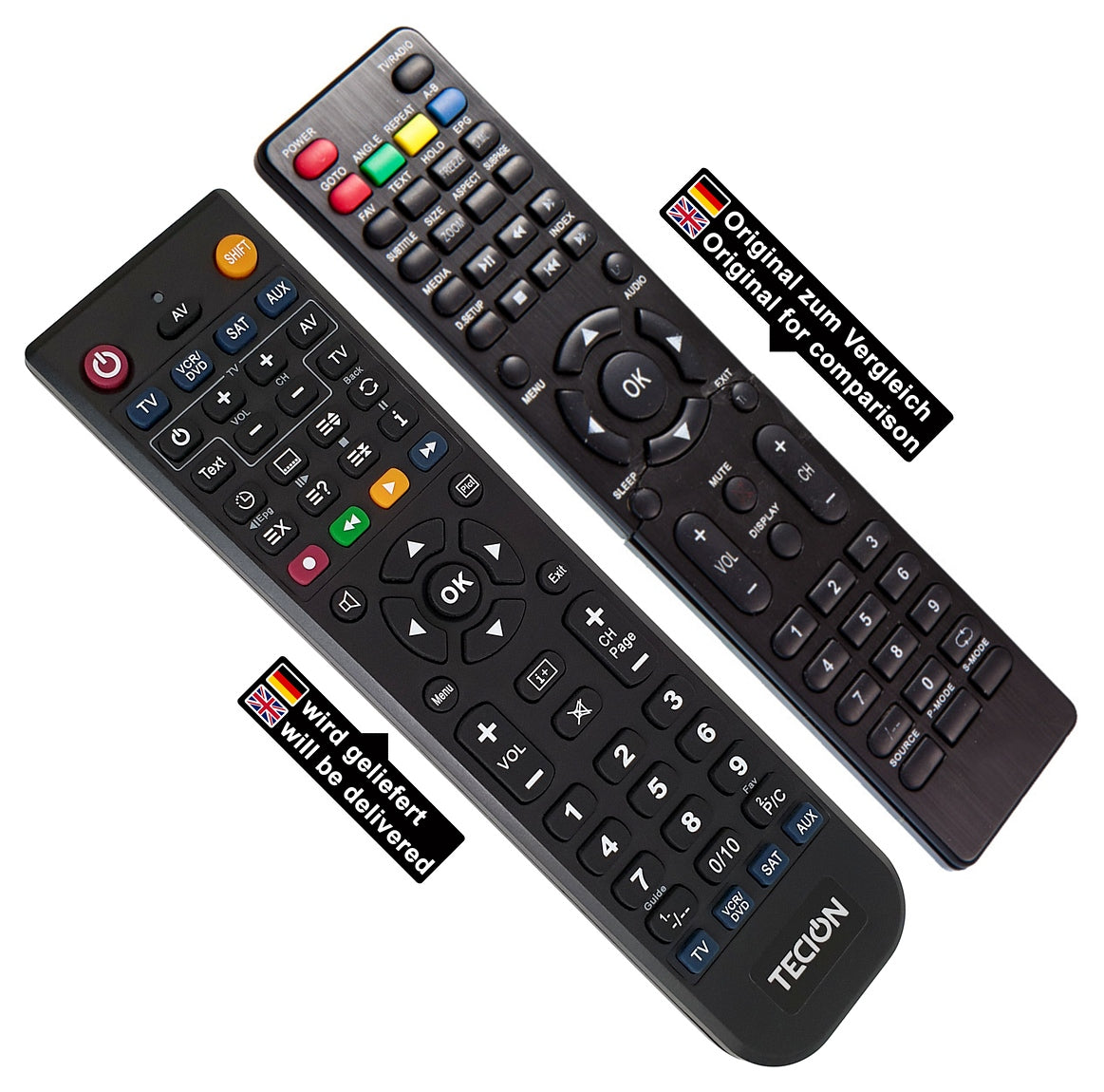 Tecion Fernbedienung für Jay-Tech, JTC Genesis UHD 6.5 6.5M 5.5 5 4.8