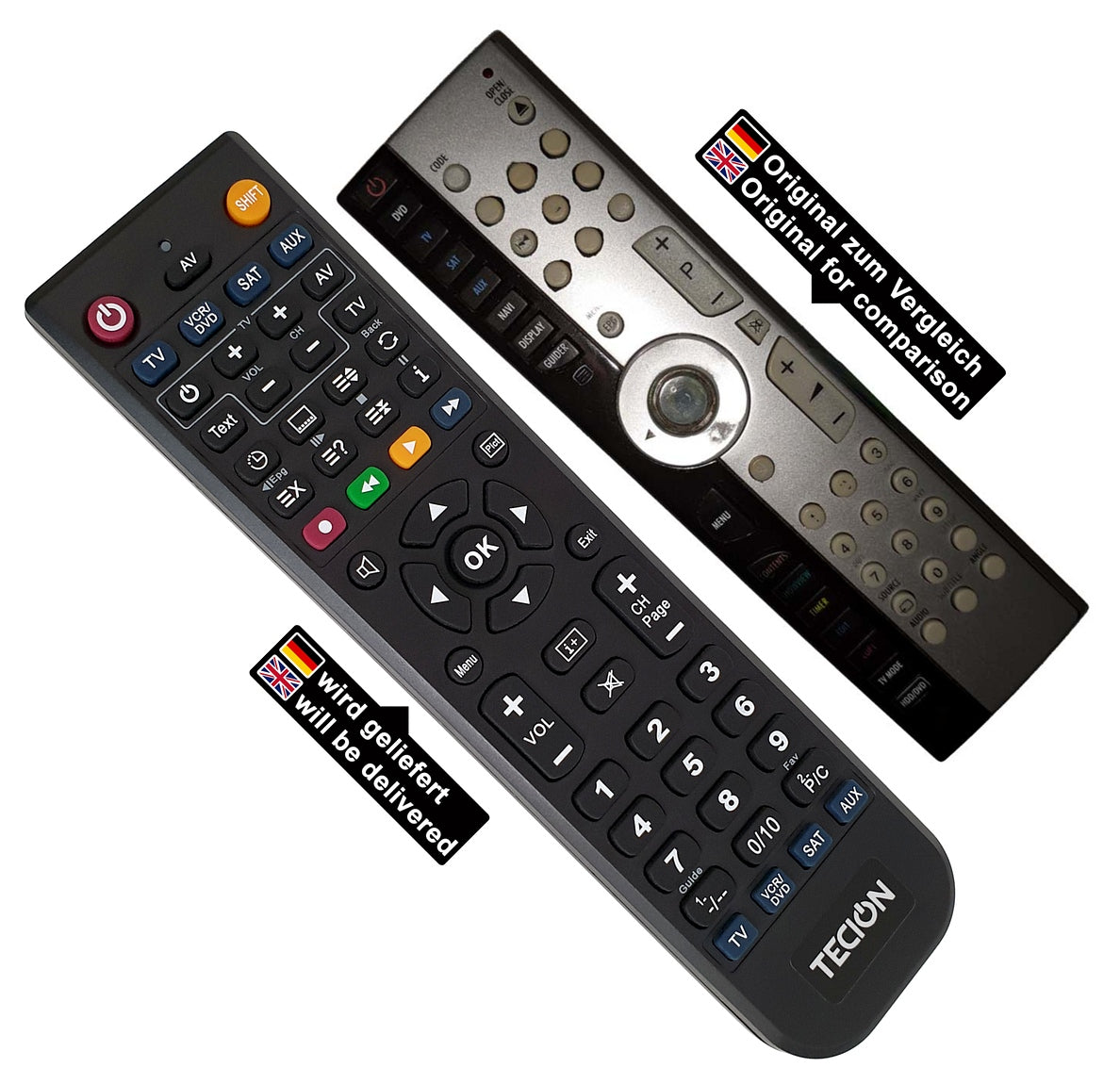 Tecion Fernbedienung für Tevion MSN 50027961 MD 82000 MSN50027961