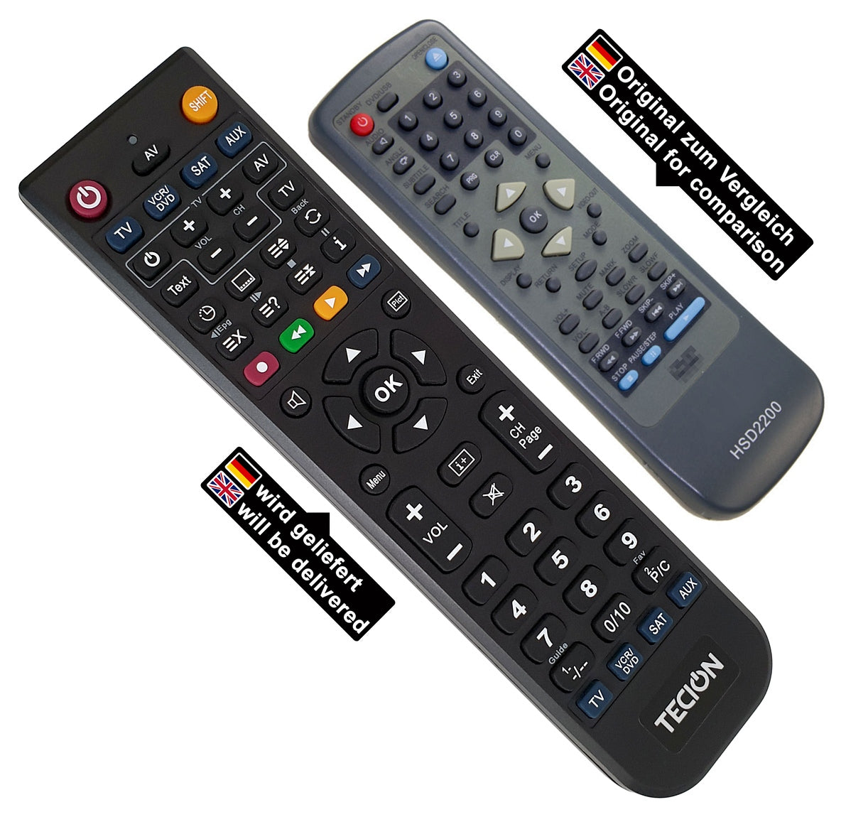 Tecion Fernbedienung für Xoro HSD2200