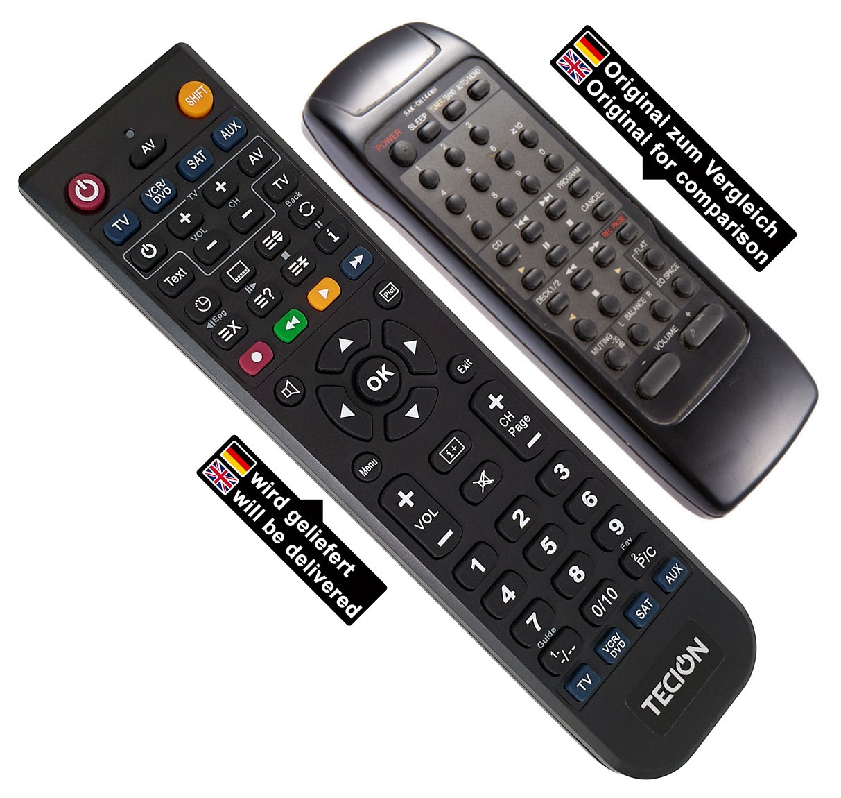 Tecion Fernbedienung für Technics RAK-CH144WH RAKCH144WH