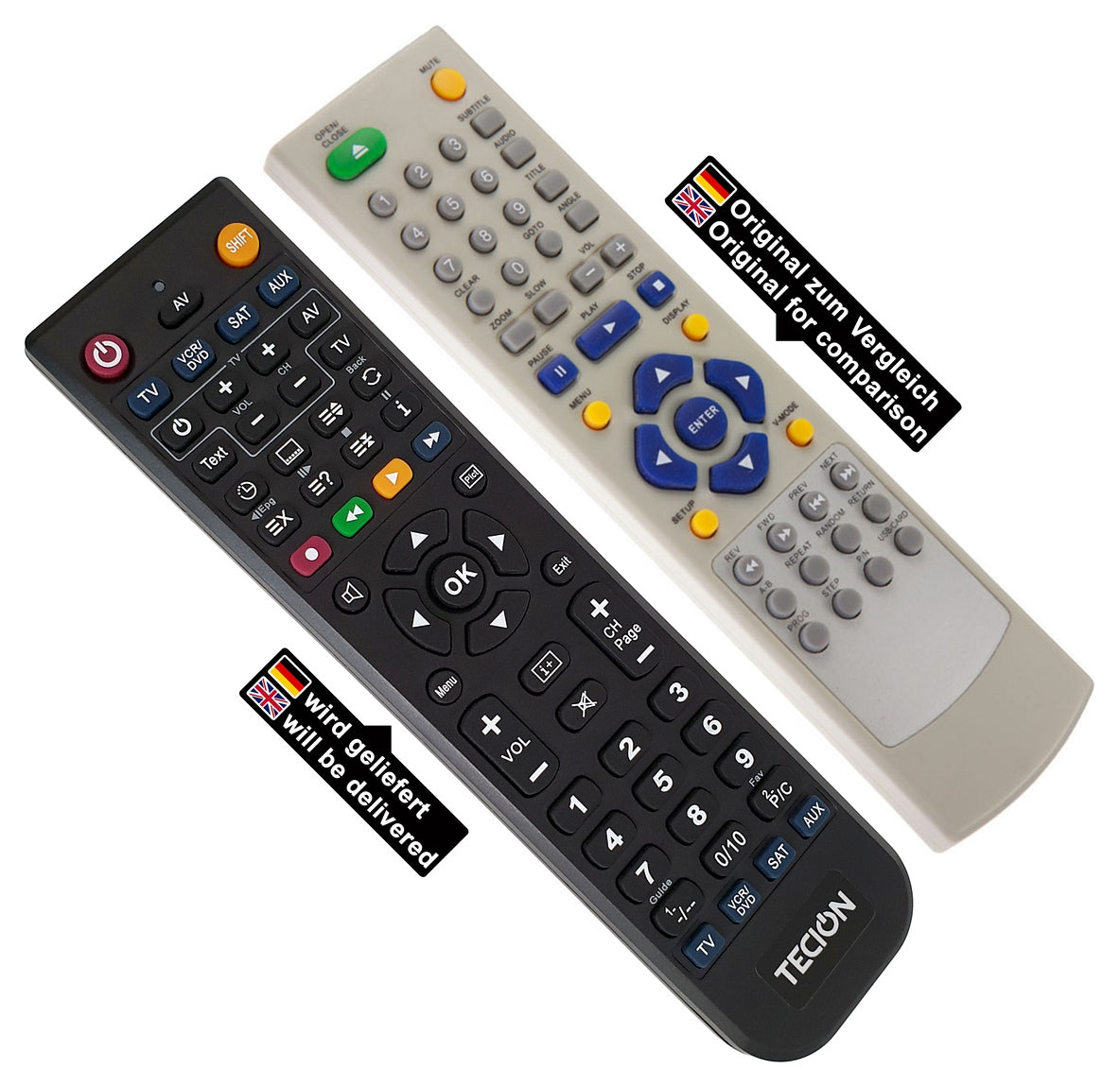 Tecion Fernbedienung für United DVD7096