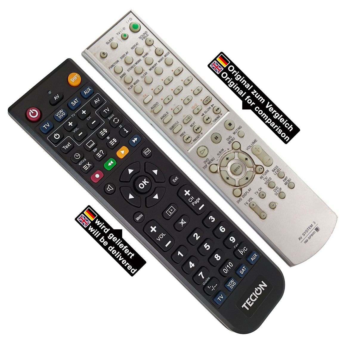 Tecion Fernbedienung für Sony AV System 3 RM-SP800 DAV-SC5E SC8 RMSP800