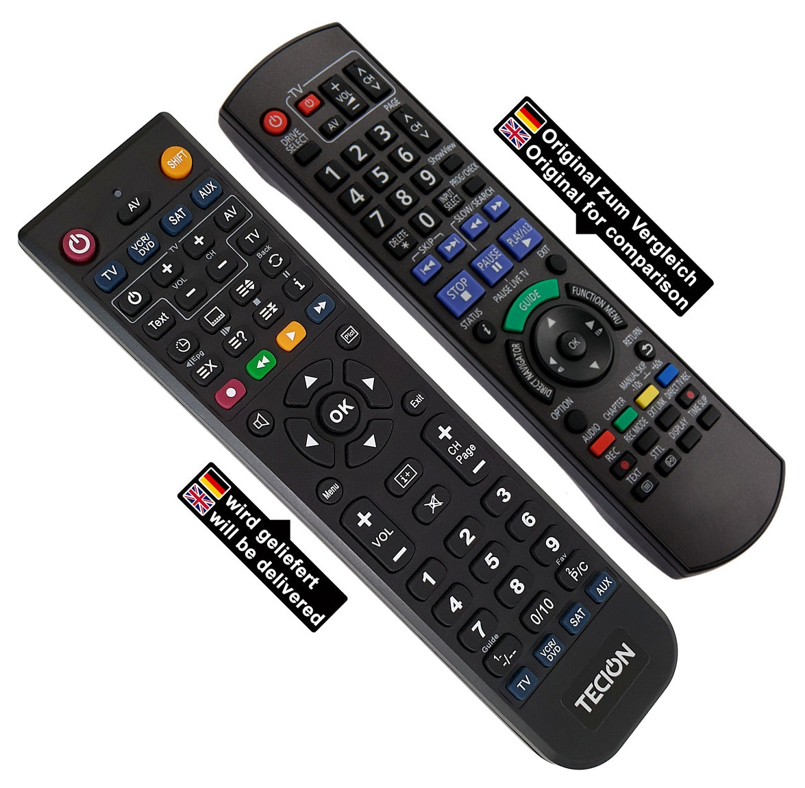 Tecion Fernbedienung für Panasonic N2QAYB000471