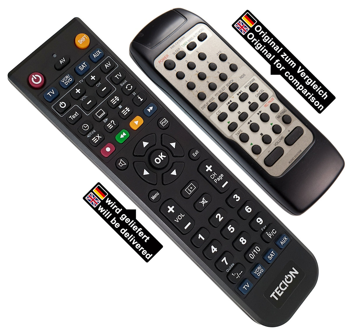 Tecion Fernbedienung für Technics RAK-CH193WH RAKCH193WH