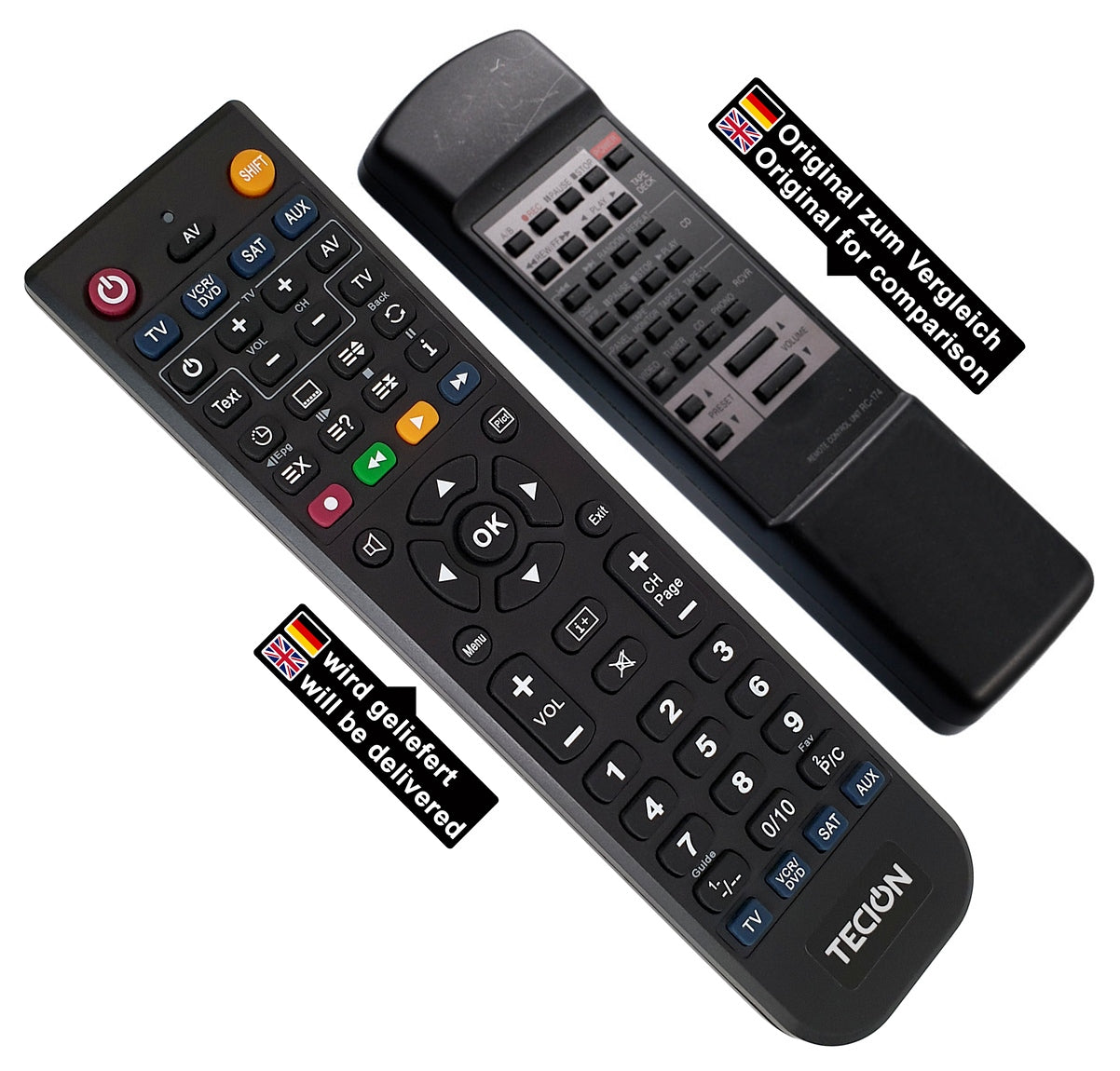 Tecion Fernbedienung für Denon RC-174 RC174