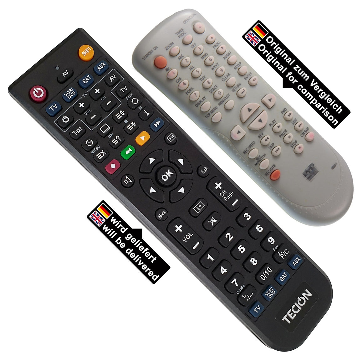 Tecion Fernbedienung für Funai NB011 DR-A2635