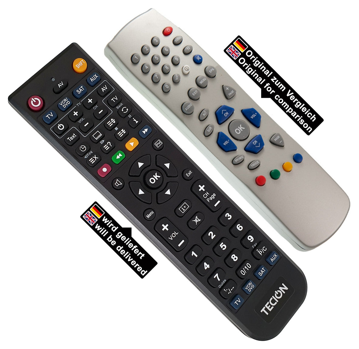 Tecion Fernbedienung für Palcom Palcom001 DSL-6T SAT DSL-5 S DSL-4 S