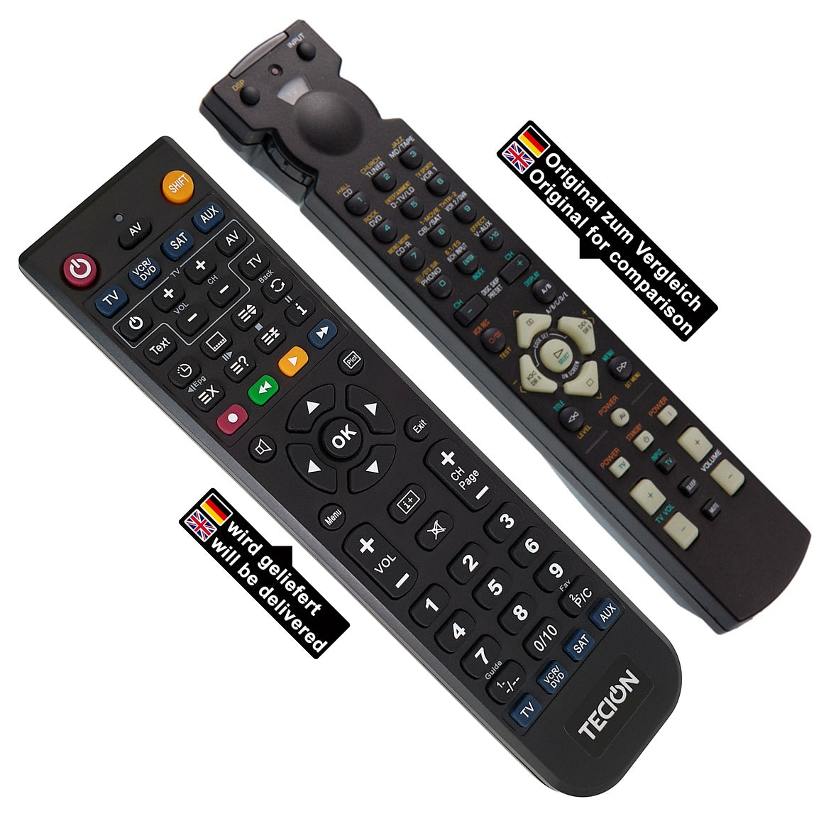 Tecion Fernbedienung für Yamaha DSP-A15 DSP-A5 DSP-A595 DSP-A595A DSP-AX620 HTR-5240RDS RX-V420 RX-V495 RX-V495RDS RX-V520 RX-V520RDS RX-V595 RX-V5...