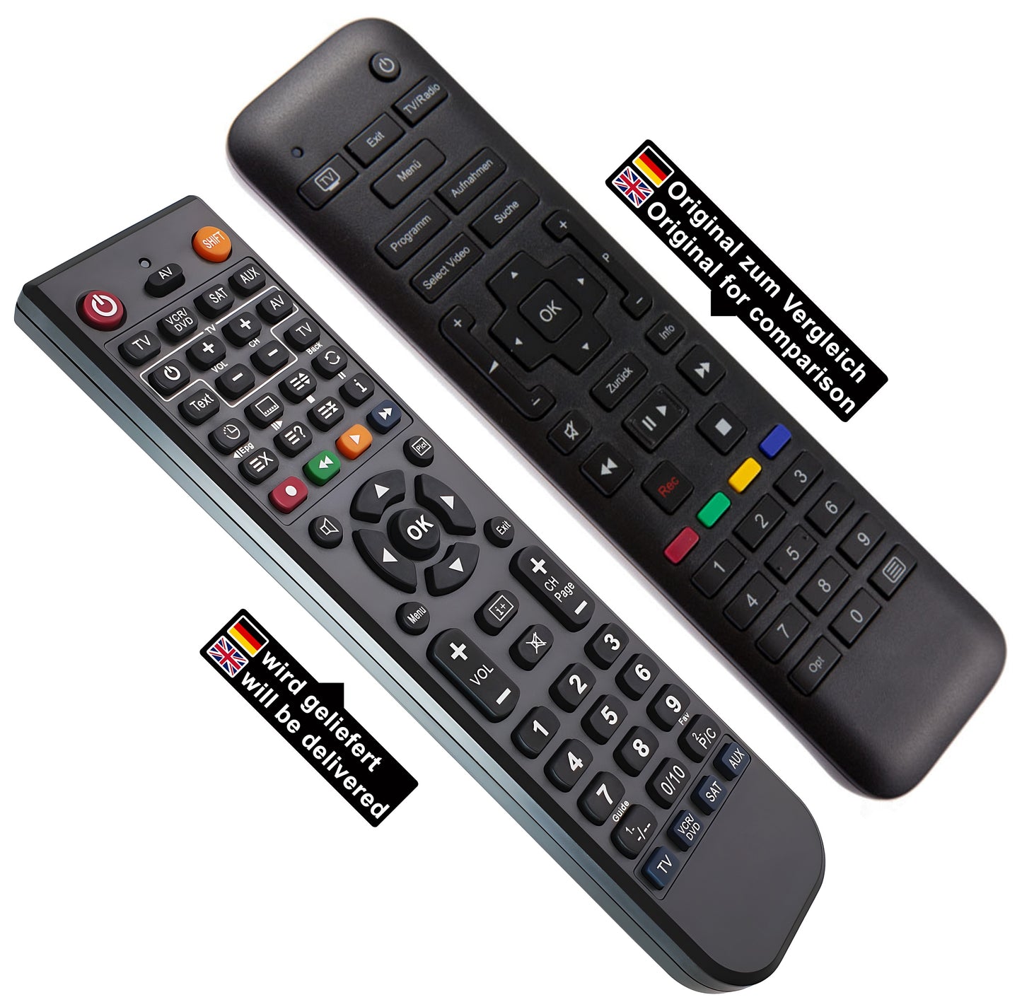 Ersatz Fernbedienung für Kabel Deutschland RC2634201/01B | SMT-C7200 | RC2634201 01B | SMT-C7200A | DCI85HD | KD-RCI88-320-V2 | RC2634201 01B | RC2...