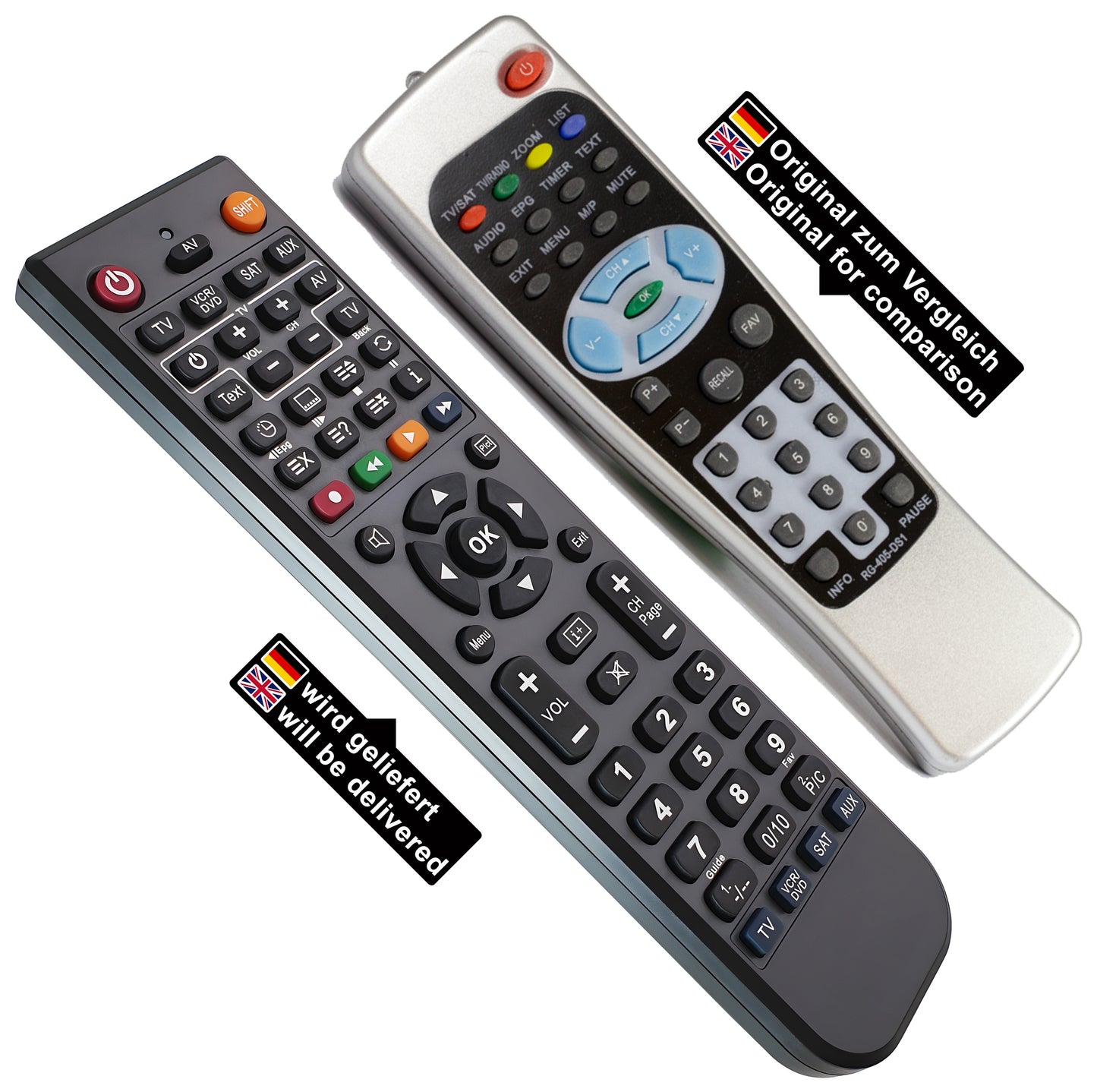 Ersatz Fernbedienung für Comag RG405 DS1 | SL 30 | SL 35 | SL 45 | SL 65 | RG 405 DS 1 | RG 405 DS1 | RG 405 DT 3 | RG 405 DT3 | RG-405-DS1 | RG-40...