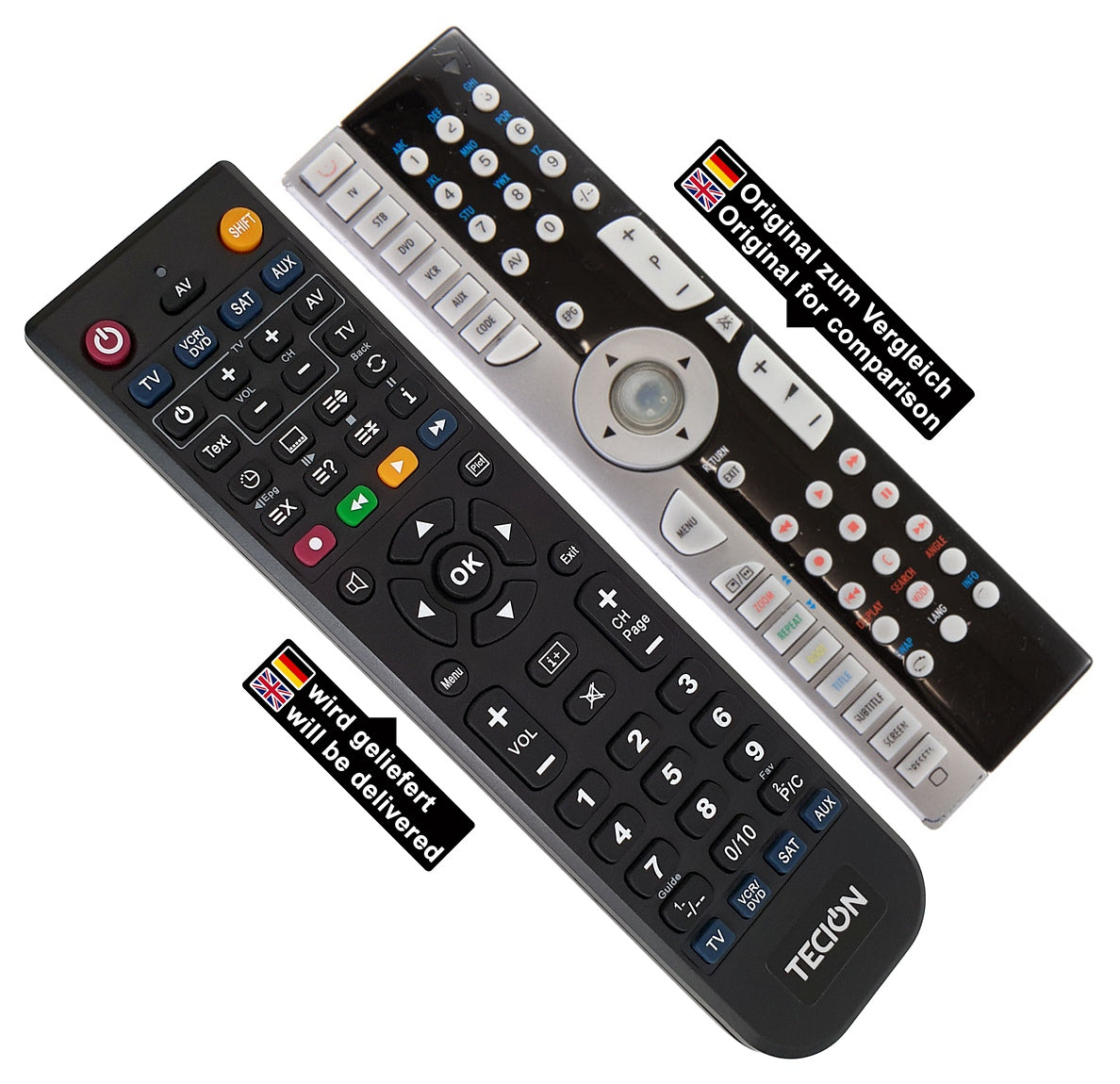 Tecion Fernbedienung für Medion, Tevion MSN 40029057 MSN40029057