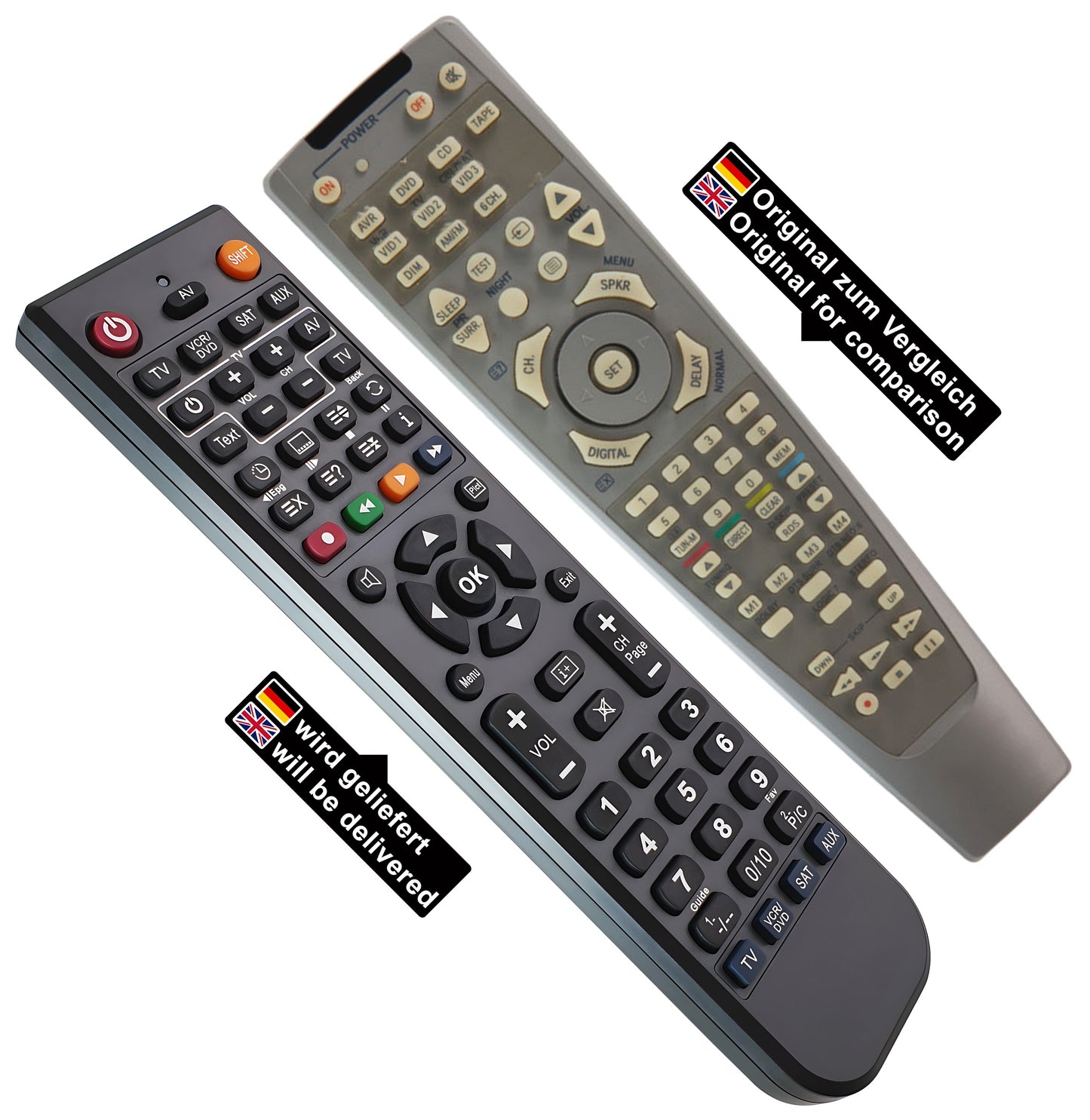 Ersatz Fernbedienung für Harman Kardon AVR2000 | AVR2500 | AVR2550 | AVR 2000 | AVR 2500 | AVR 2550 | AVR-2000 | AVR-2500 | AVR-2550