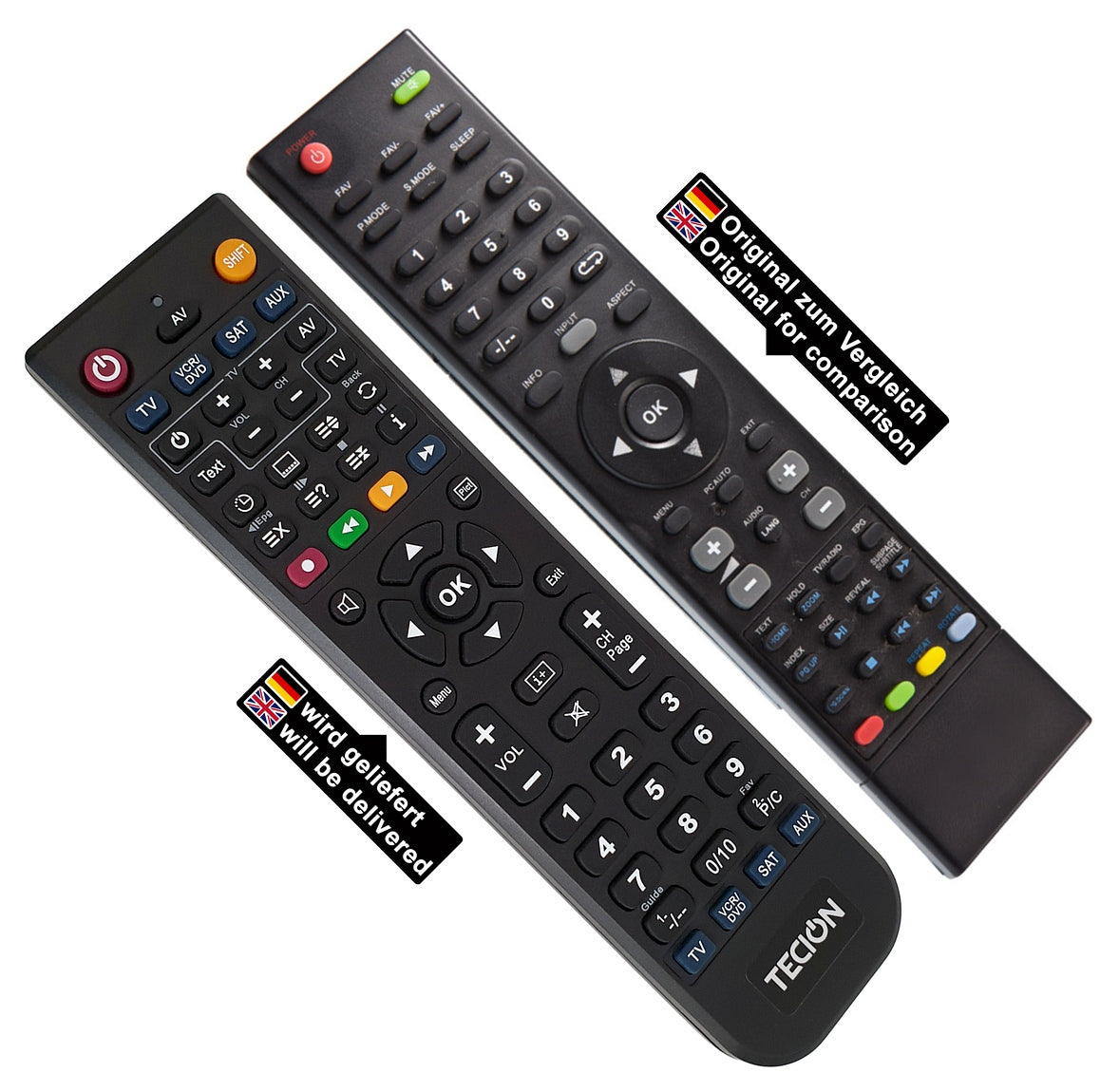 Tecion Fernbedienung für Medion MSN 40038055 MD 30509DE MSN 30012814