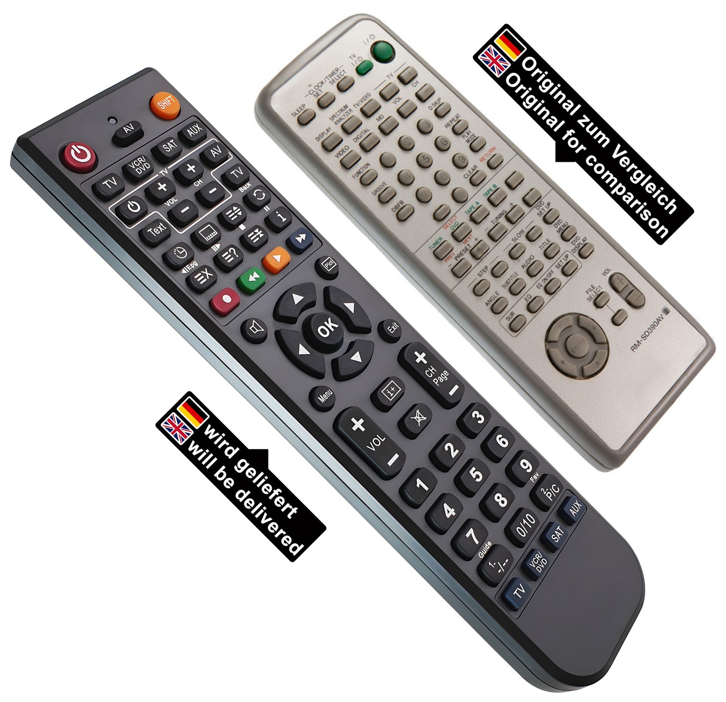 Ersatz Fernbedienung für Sony RM-SD390AV | RMSD390AV