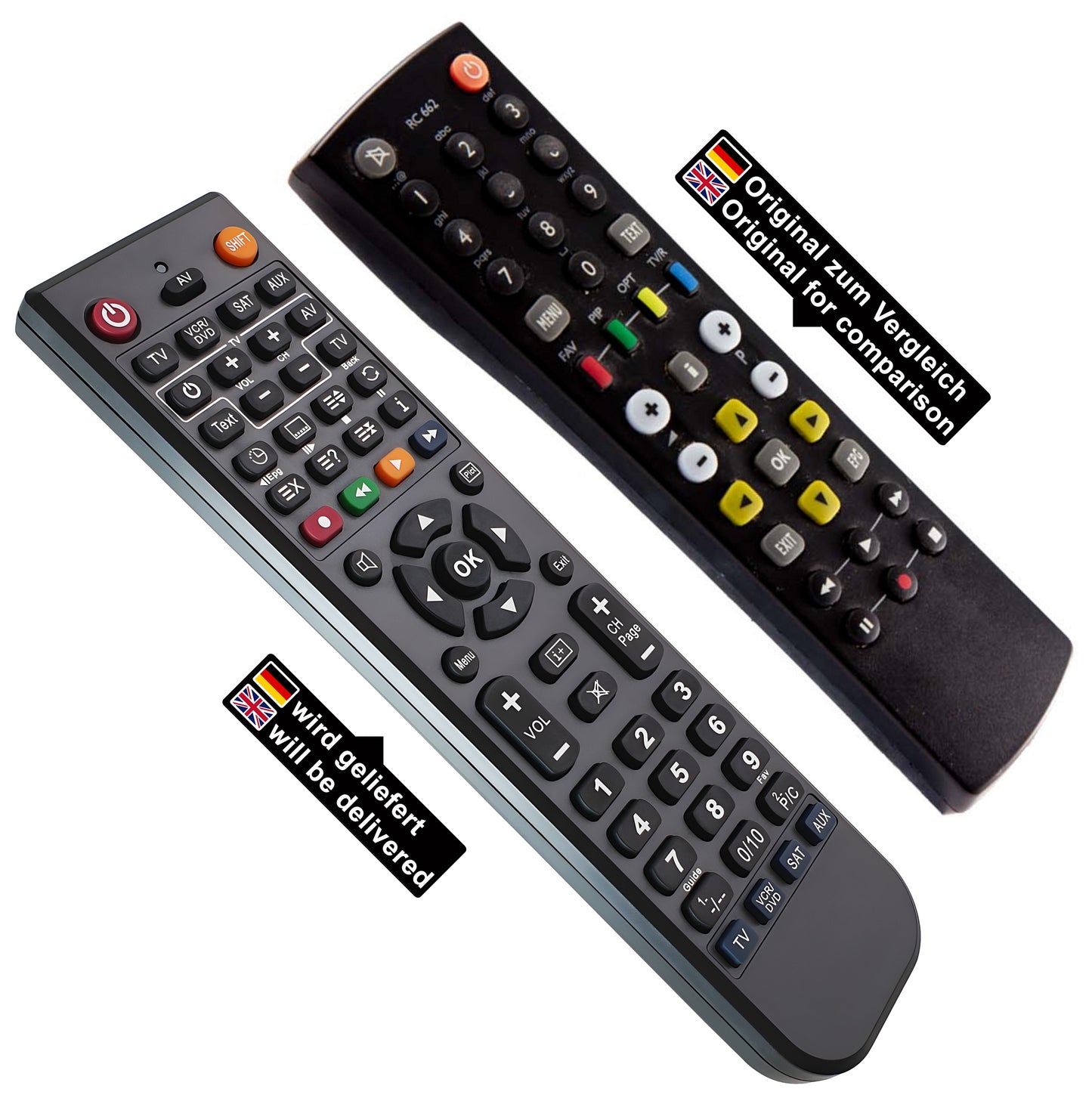 Ersatz Fernbedienung für Kathrein RC662