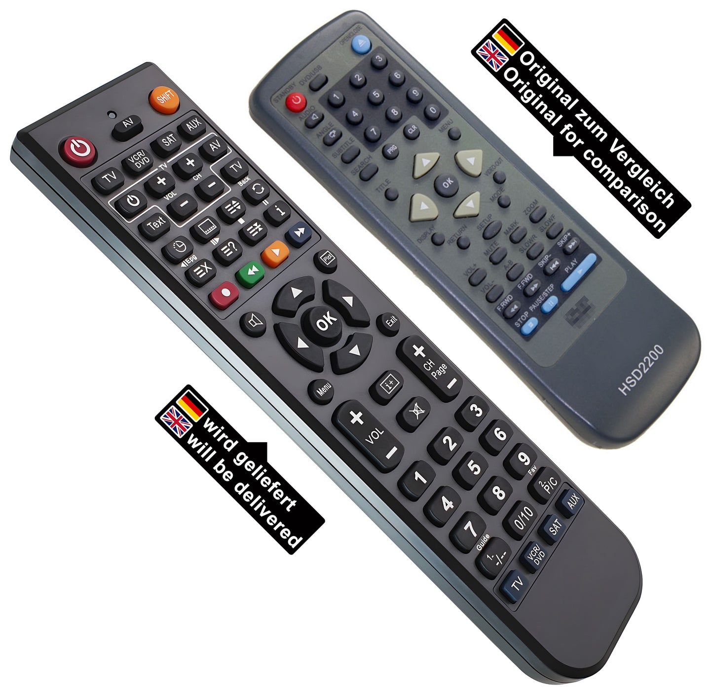 Ersatz Fernbedienung für Xoro HSD2200