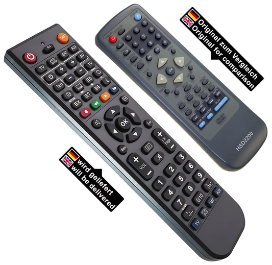 Ersatz Fernbedienung für Xoro HSD2200