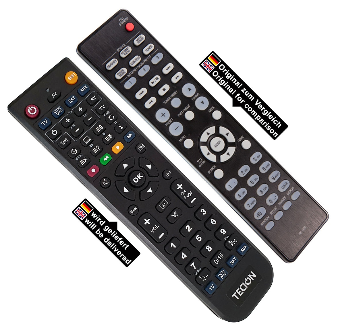 Tecion Fernbedienung für Denon DNP-720AE DNP-730AE RC1159 DNP720AE