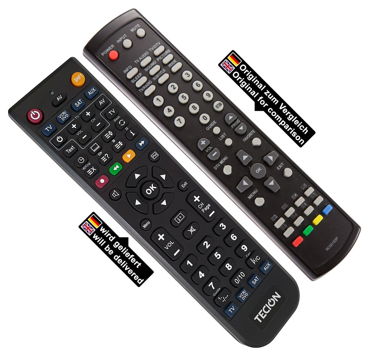 Tecion Fernbedienung für Novita RC00193P