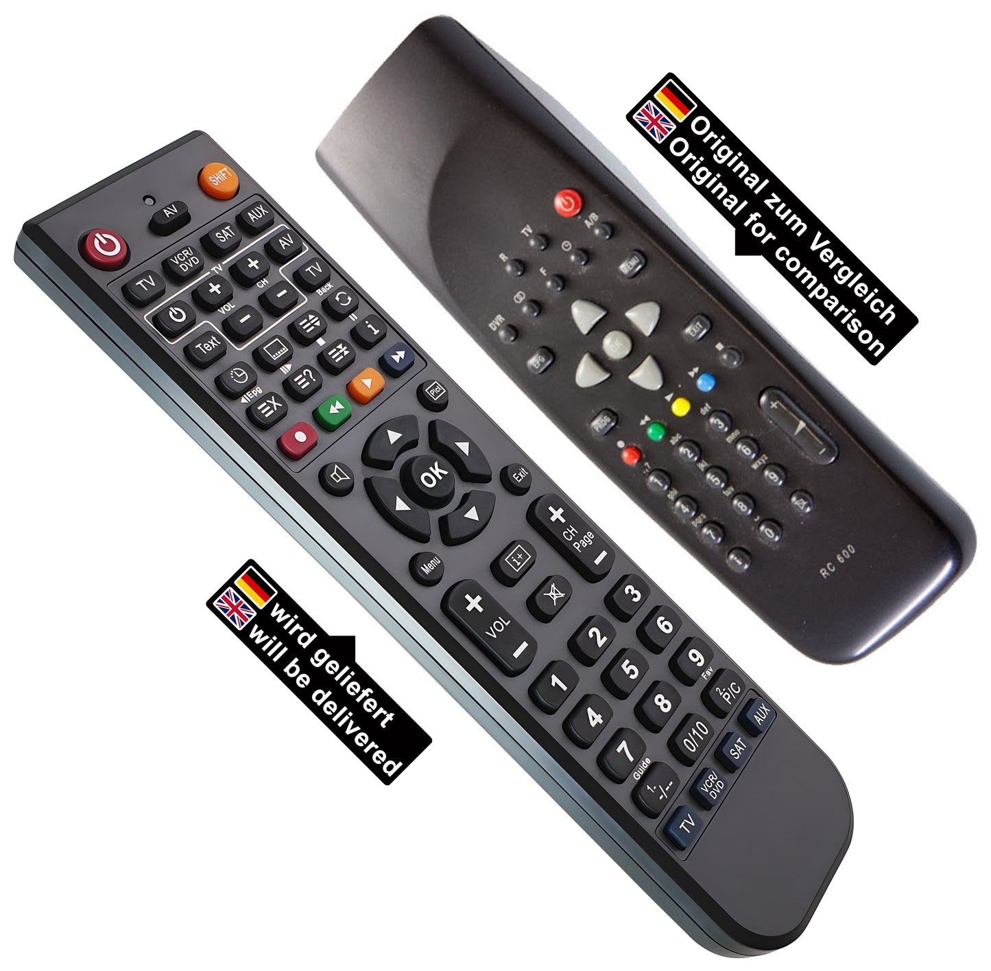 Ersatz Fernbedienung für Kathrein RC600