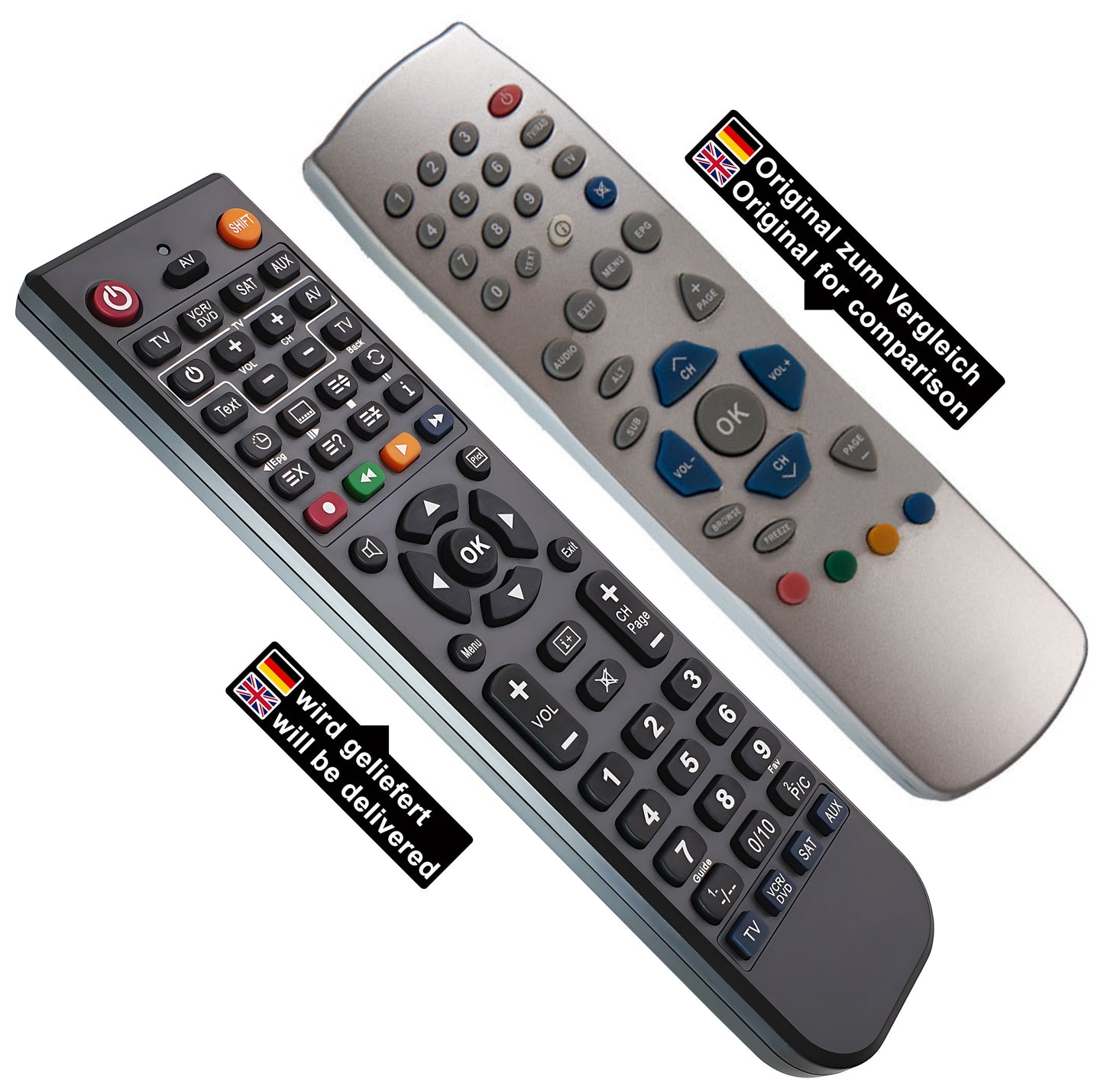 Ersatz Fernbedienung für Palcom DSL-6T | DSL-5 S  | DSL-4 S | Palcom001