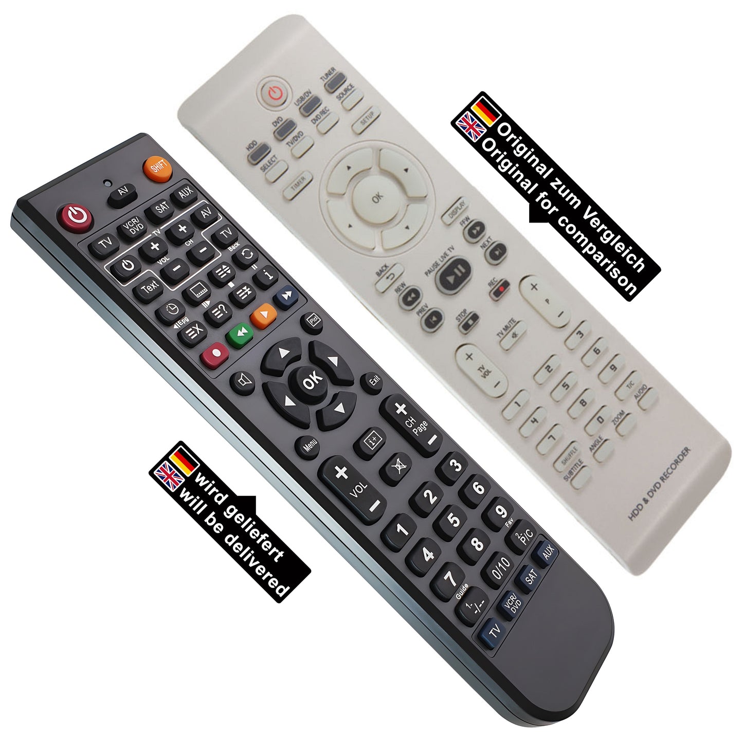 Ersatz Fernbedienung für Philips 242259401243 | 2422 5940 1243