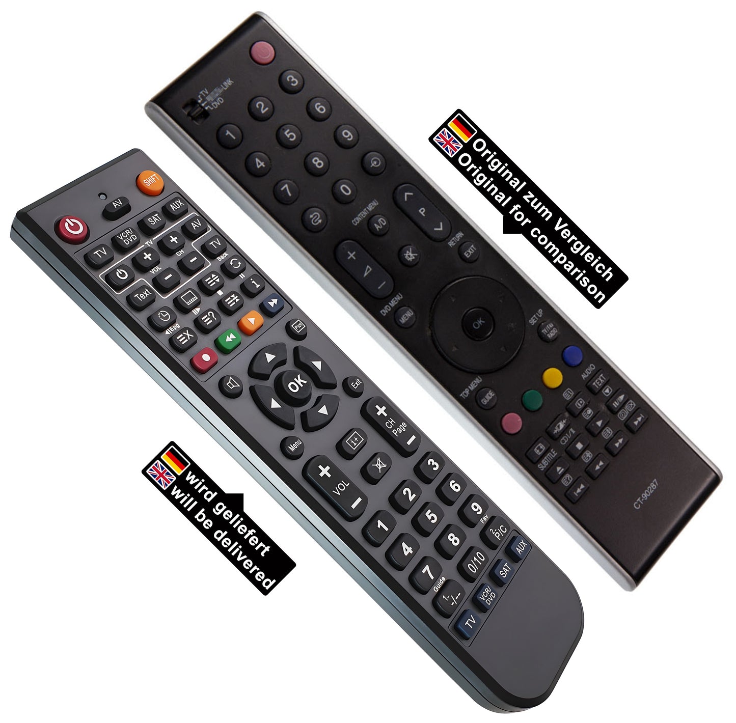 Ersatz Fernbedienung für Toshiba CT-90287 | CT90287