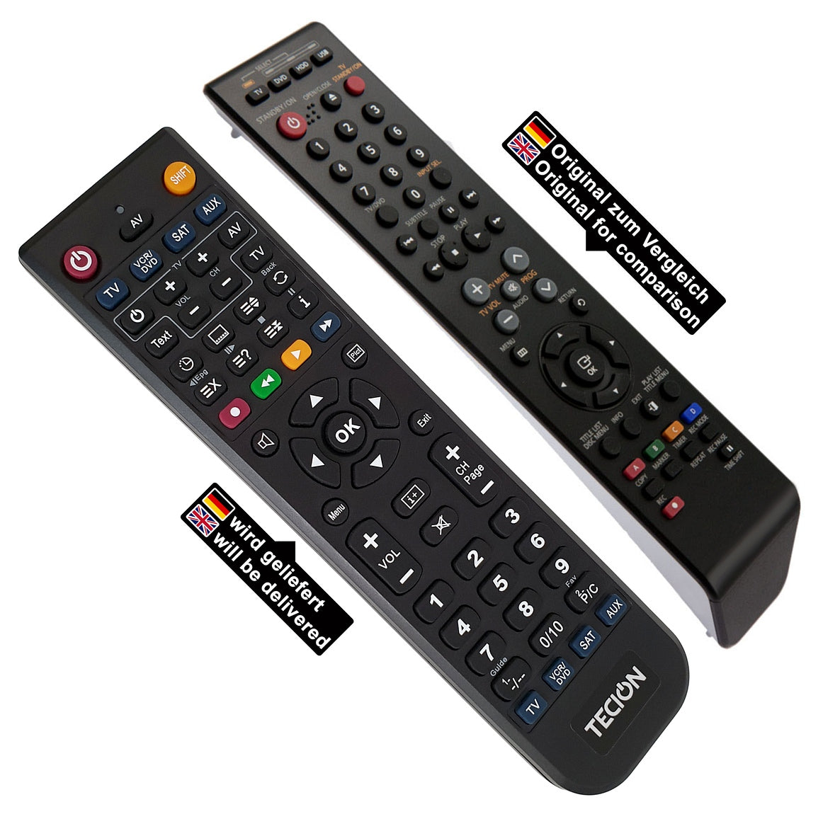 Tecion Fernbedienung für Samsung 00084B AK59-00084B AK5900084B DVD-HR773