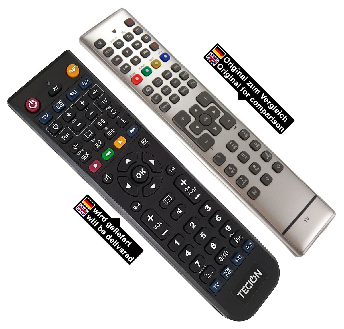 Tecion Fernbedienung für Medion MSN 40038765 RC1208 MSN40038765