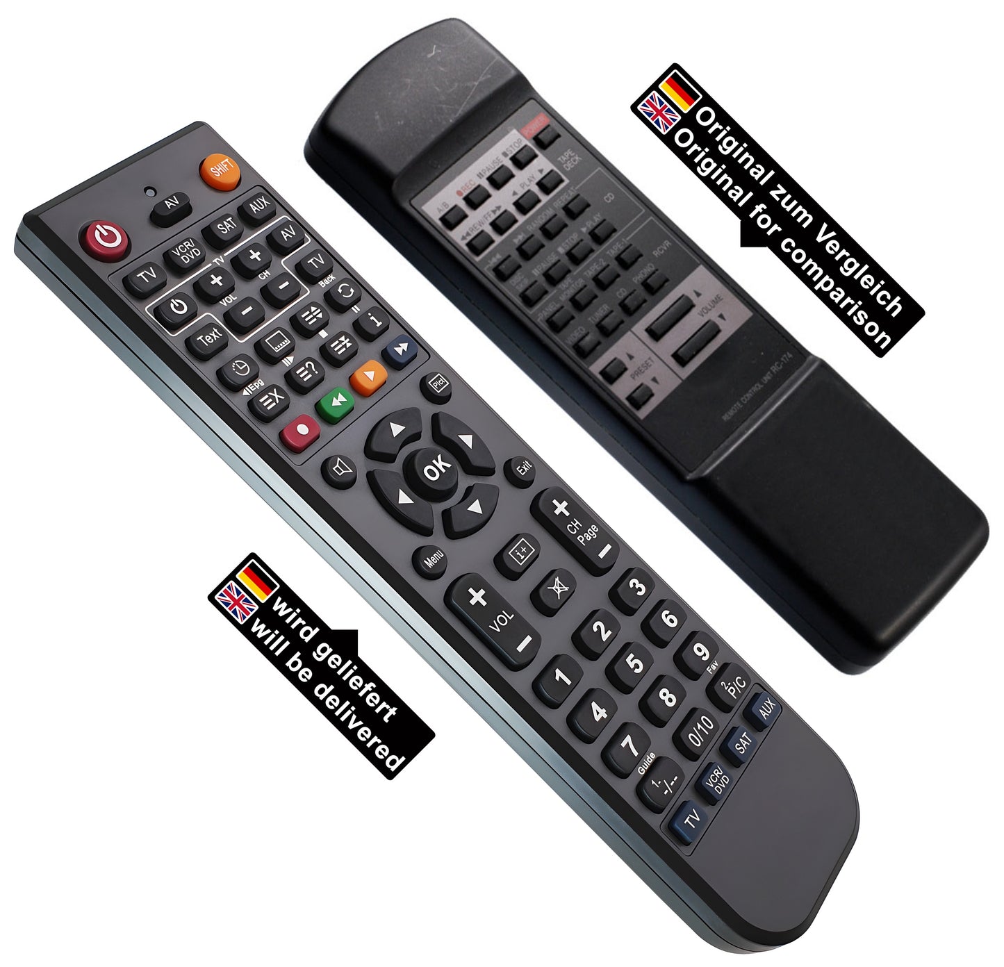 Ersatz Fernbedienung für Denon RC-174 | RC174