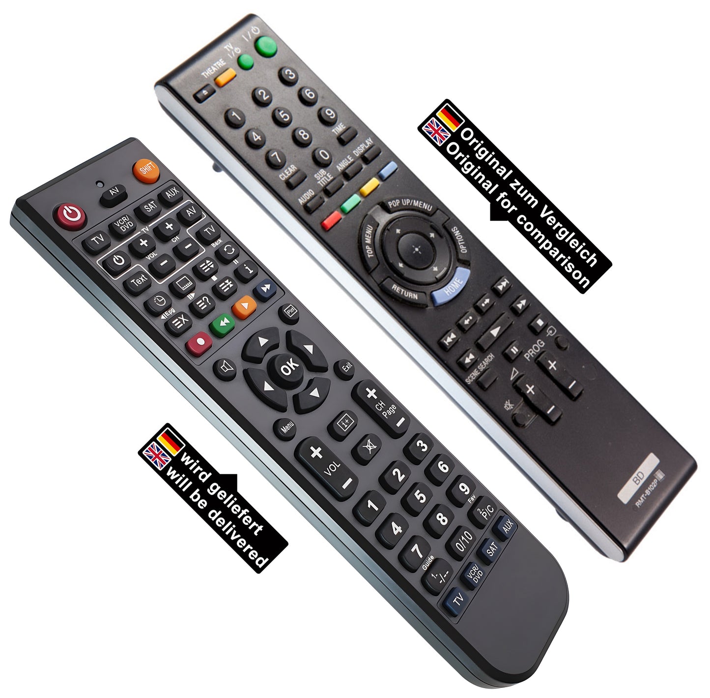 Ersatz Fernbedienung für Sony RMT-B102P | RMTB102P