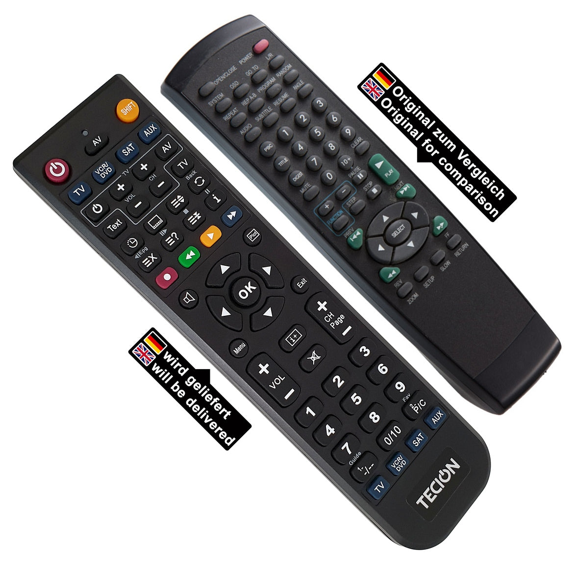 Tecion Fernbedienung für United DVD3151