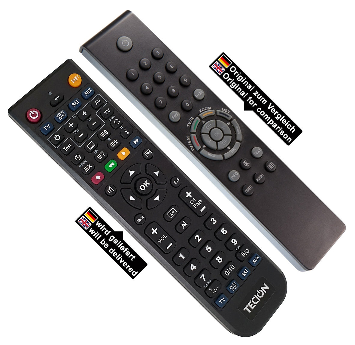 Tecion Fernbedienung für Triax RG414S SR110 120 RC102