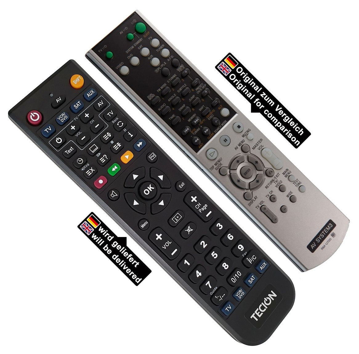 Tecion Fernbedienung für Sony RM-U700 RMU700