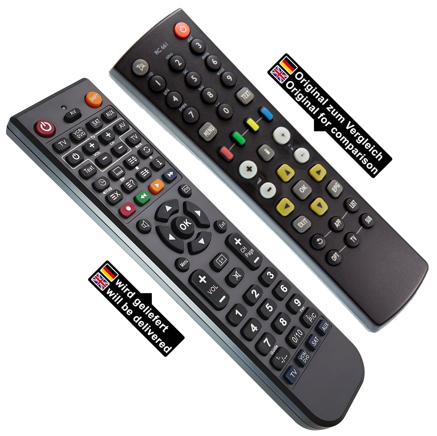 Ersatz Fernbedienung für Kathrein RC661