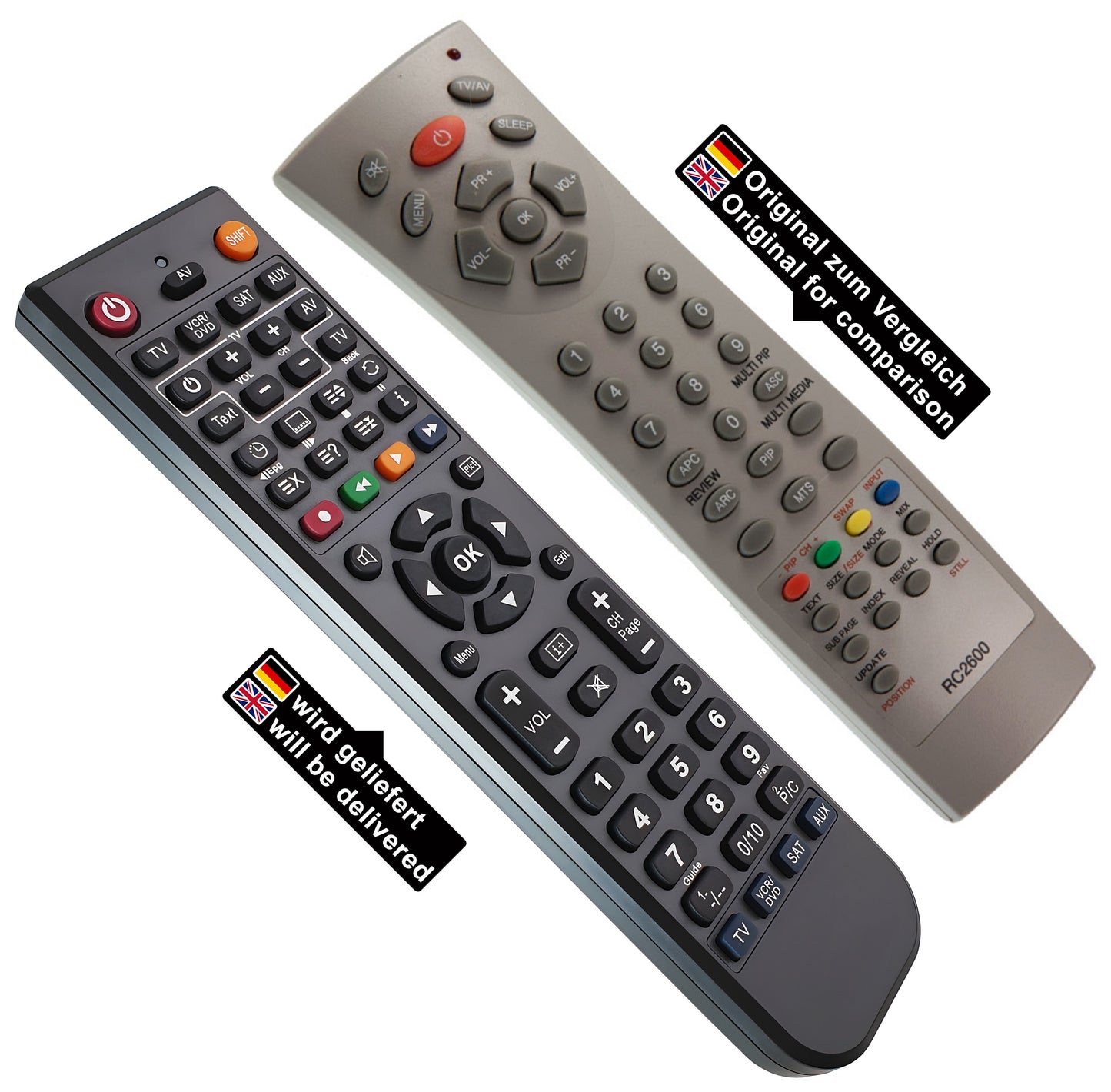 Ersatz Fernbedienung für Medion RC2600 | MD 30232