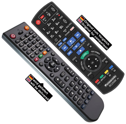 Ersatz Fernbedienung für Panasonic N2QAYB001114 | DMR-UBS80 | DMR-UBC80 | DMR-UBC70 | DMR-UBS70 | DMR-UBC90 | DMR-UBS90 | DMR-UBC86 | DMR-UBC70EGK ...